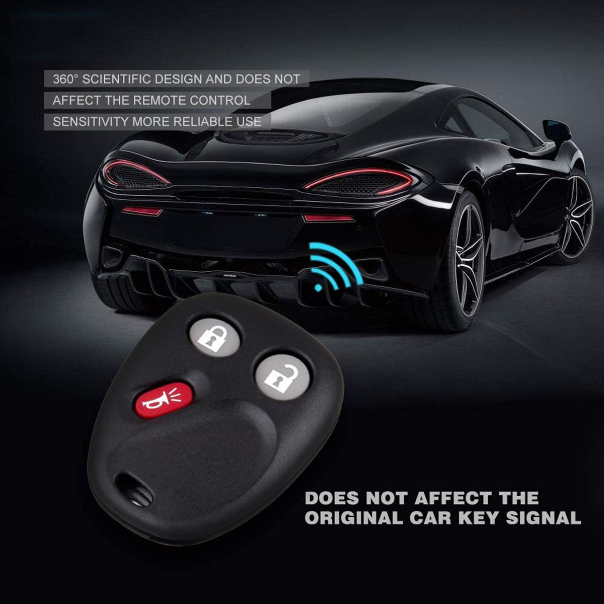 2Pcs Key Fob Remote Control Car Key Replacement For