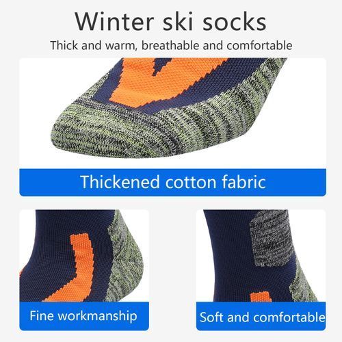 1 Pair Winter Ski Socks For Men Women Cold Weather Socks