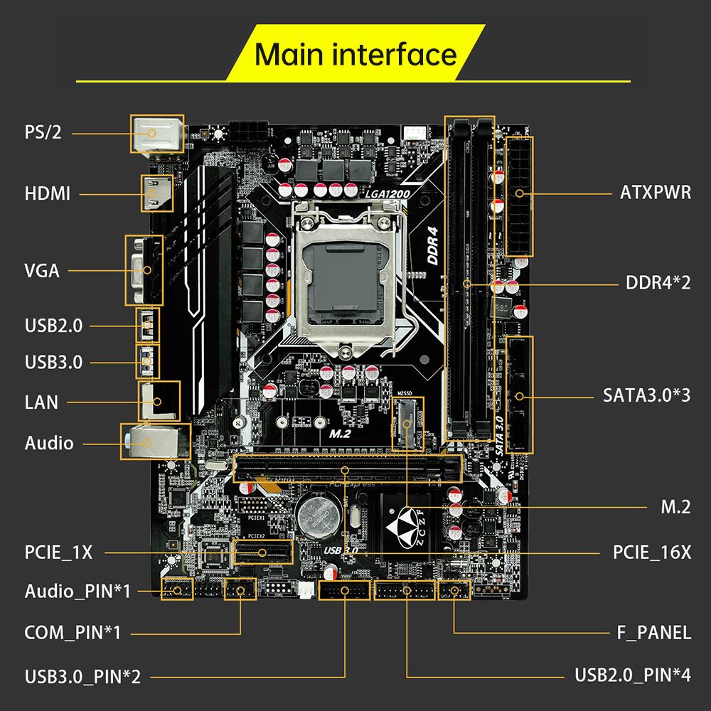 H510 Gaming Motherboard LGA1200(Intel 11th/10th Gen)