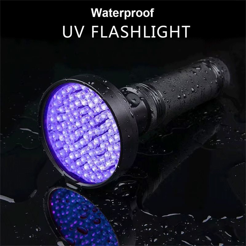 1Pack UV Flashlight Black Light - LED Battery Powered Blacklight for Pet Urine Detection, Dry Stains, Bed Bugs - Matches with Pet Odor Eliminator