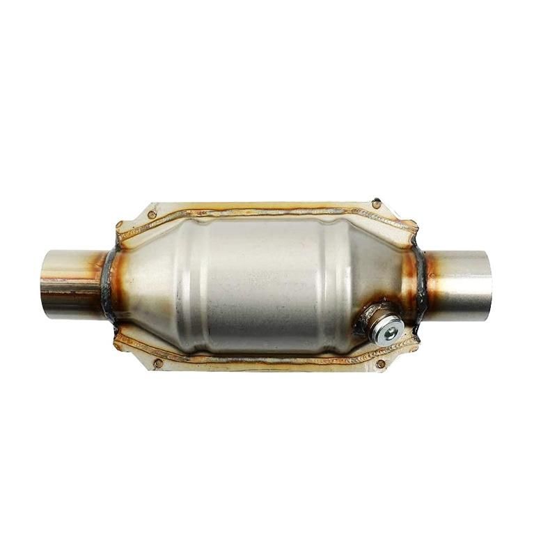 InletOutlet Universal Catalytic Converter with O2 Port & Heat 53004 Car Stainless Steel Catalytic Converter