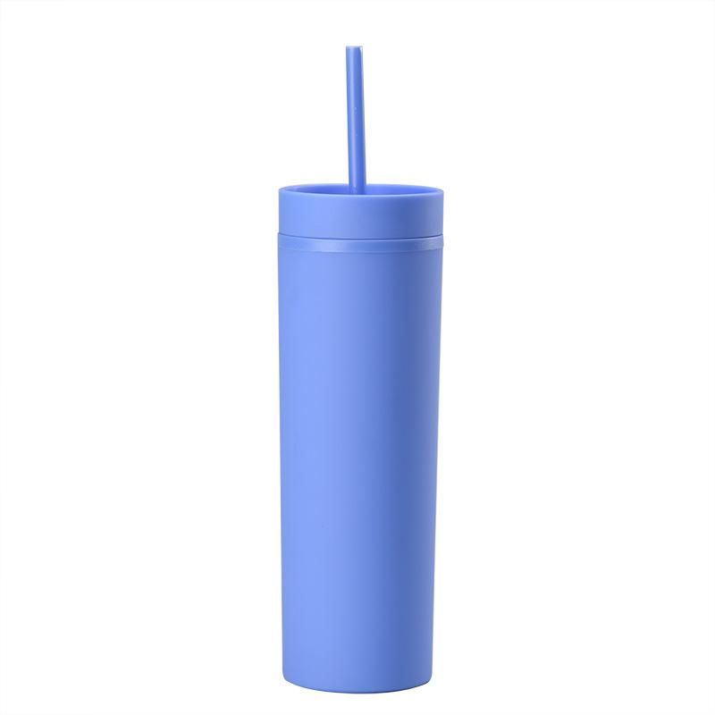 4pcs 450ml Skinny Tumbler with Straw and Lid, Stylish, BPA-free,and Eco-Friendly