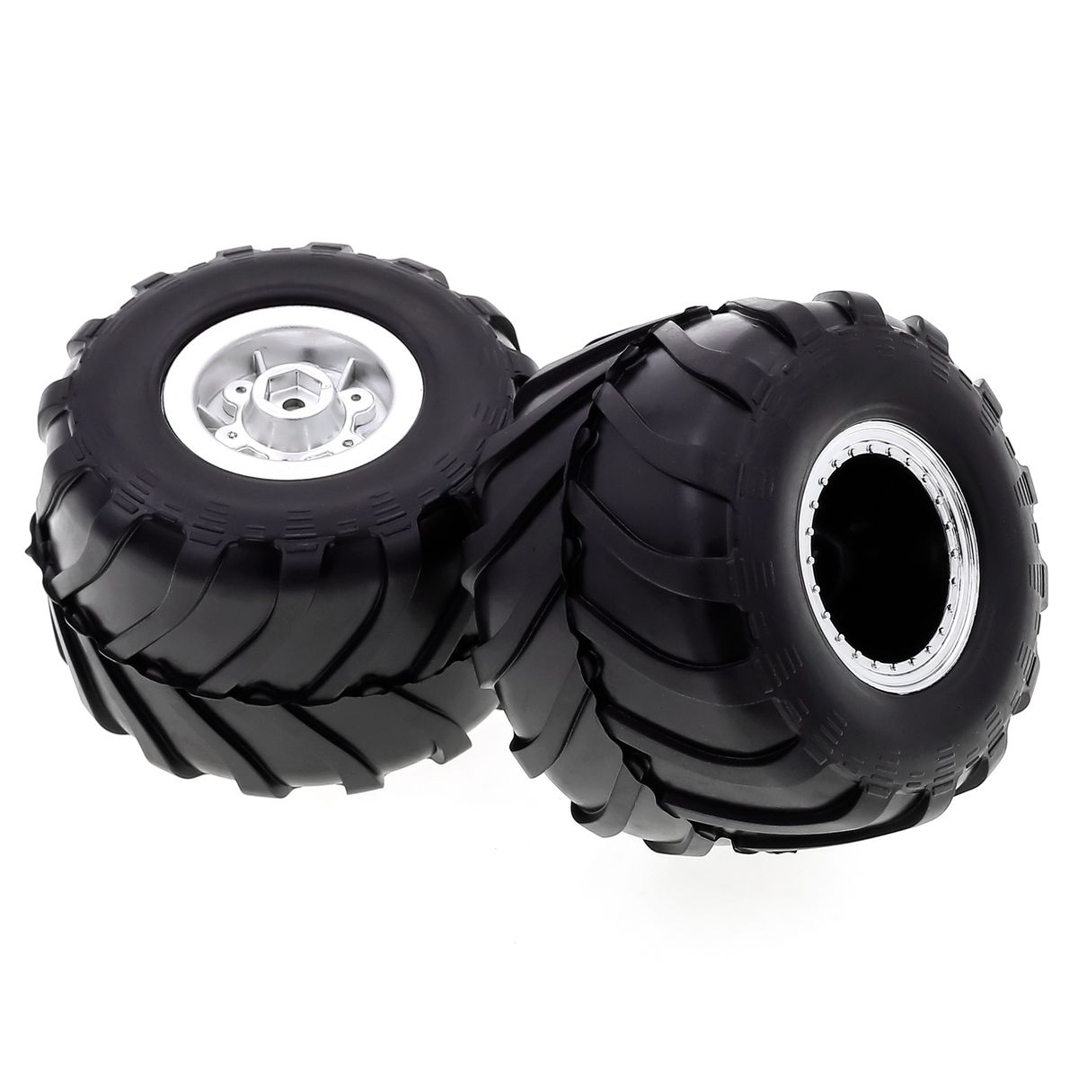 Remote Control Crawler Rubber Car Silvery Tires 4PCS 72*49mm