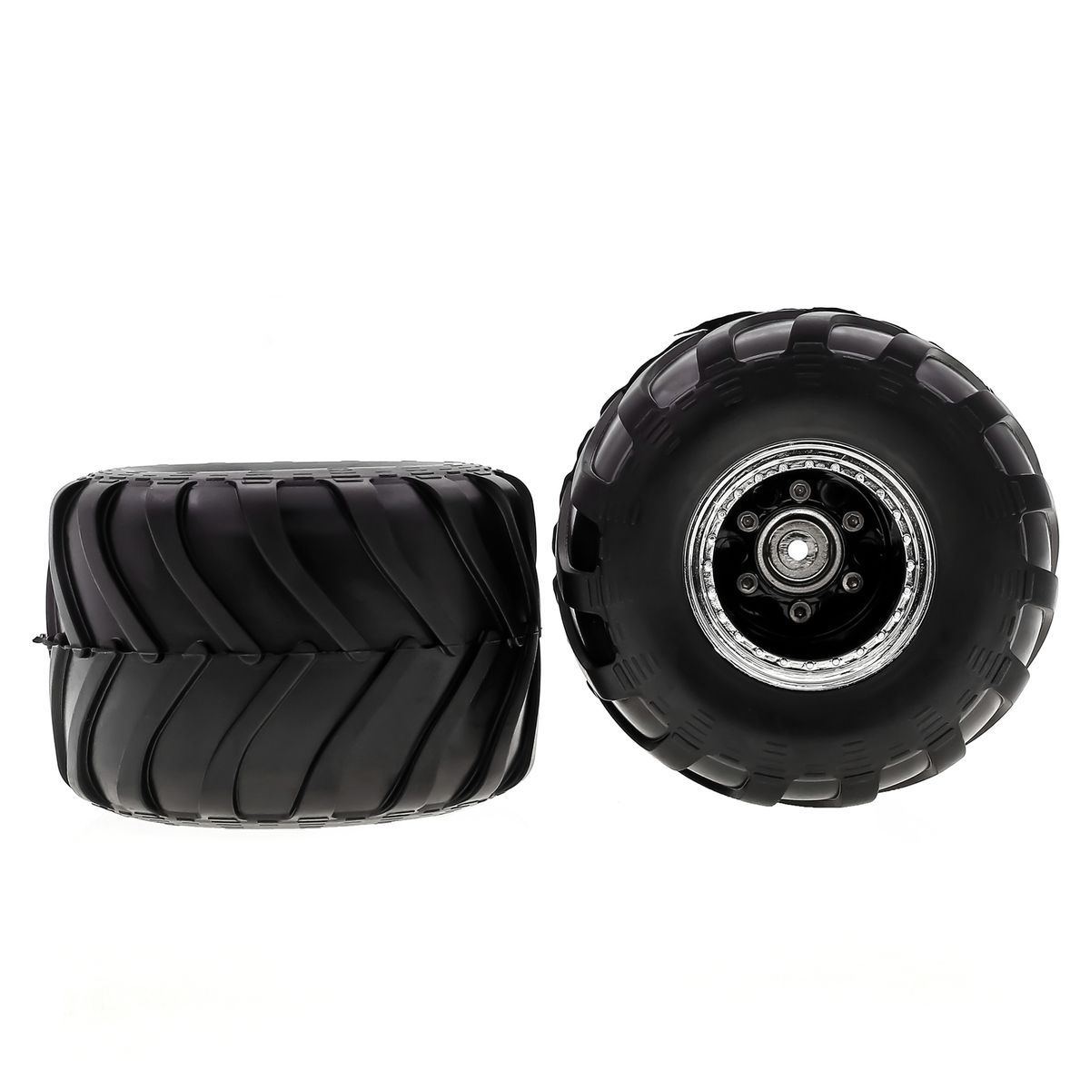 Remote Control Crawler Rubber Car Silvery Tires 4PCS 72*49mm