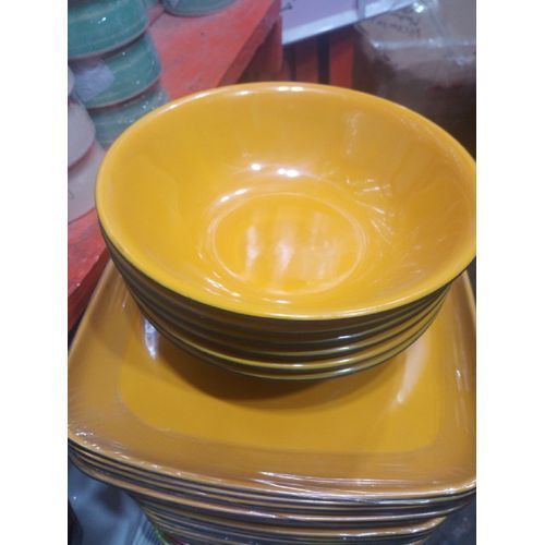 12 Pieces Quality Unbreakable Ceramic Curved And Flat Plates