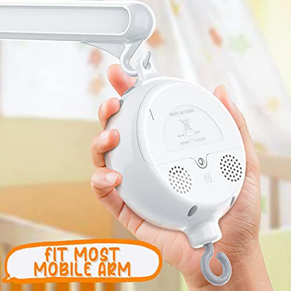 Crib Mobile Motor Baby Music Box Spinner with 3 Modes