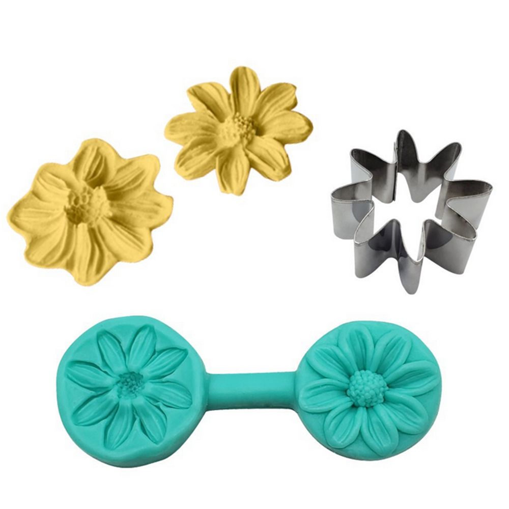 4 Style Flower Petal Veiner Silicone Molds With 4Pcs