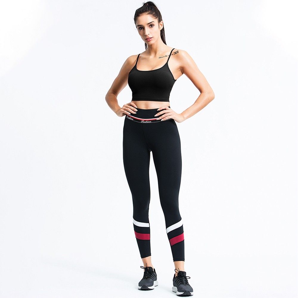 Women's 2 Pieces Outfits Spaghetti Sleeveless Sports Tops
