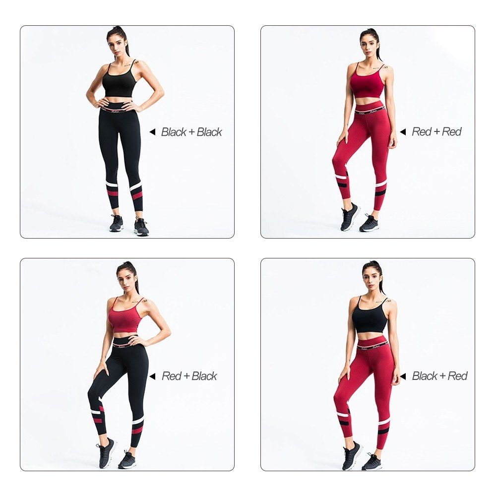 Women's 2 Pieces Outfits Spaghetti Sleeveless Sports Tops