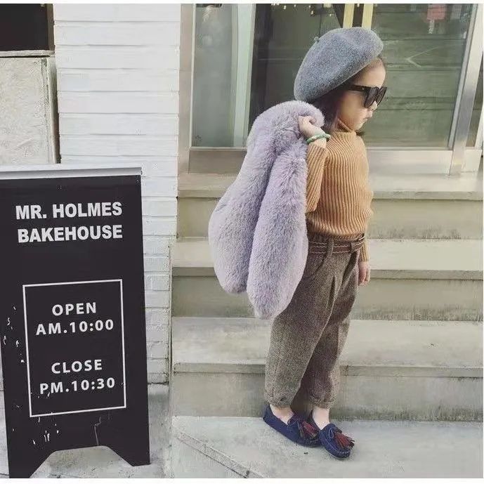 Autumn And Winter Children's Clothing Girls Vest Faux Fox Jackets
