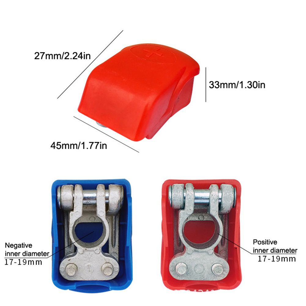 2PCS Battery Nickel-plated Brass Battery Terminal Quick