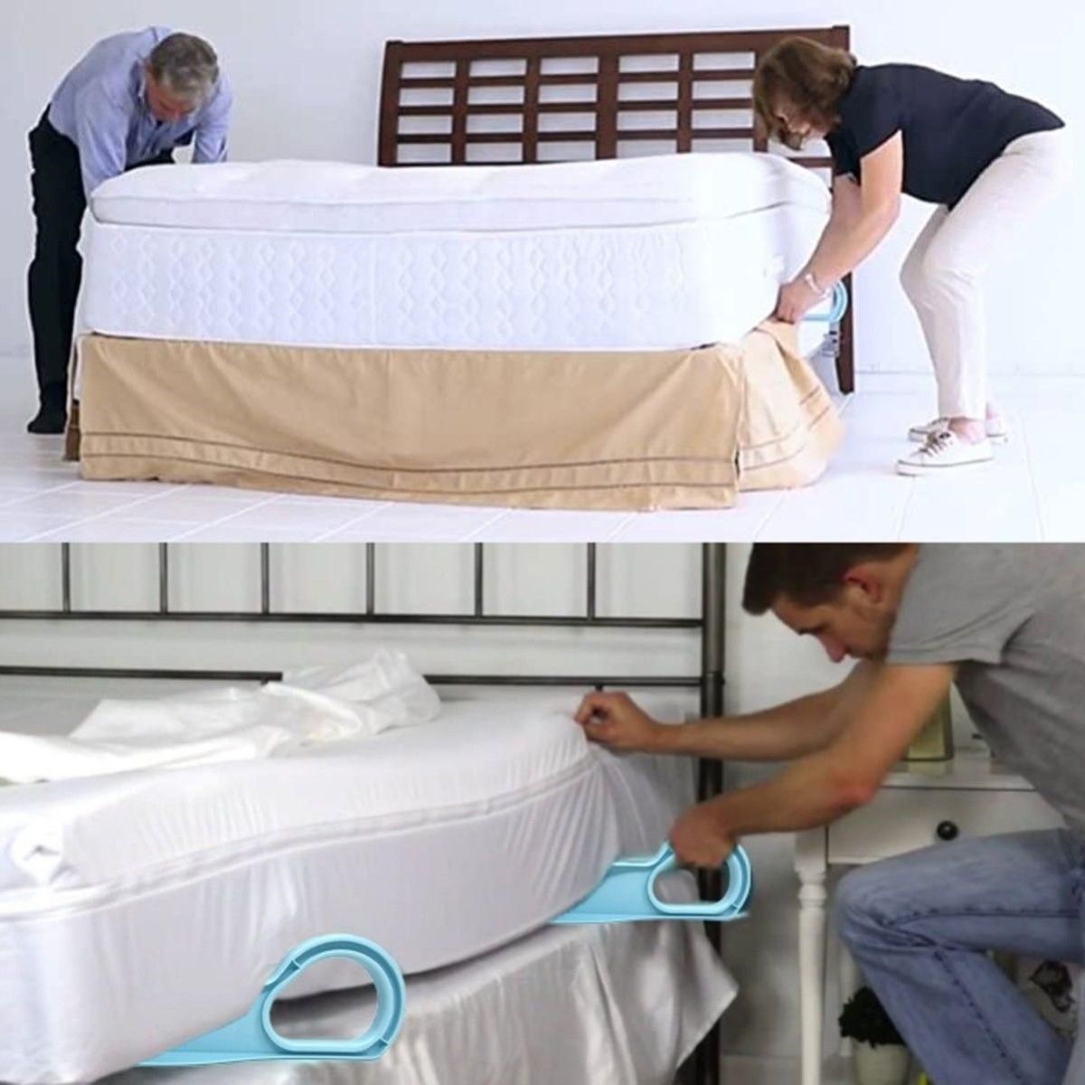 Mattress raiser home hotel bedroom labor-saving home lift bed sheet pad raise bed sheet mattress finishing artifact mattress lifter