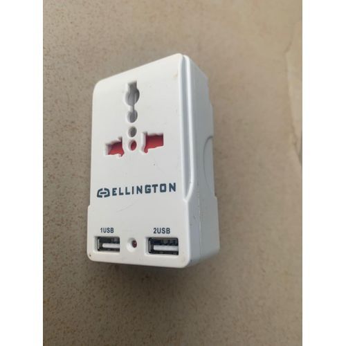 Adaptor With 2 USB Port  AC Power Adaptor Plug