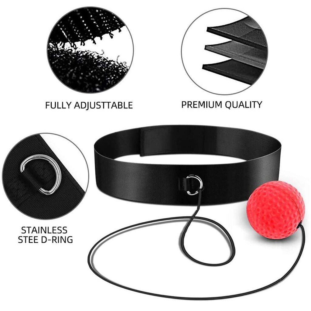 WorthWhile Kick Boxing Reflex Ball Head Band Ing Speed For Training Punch Balls Muay Tai MMA