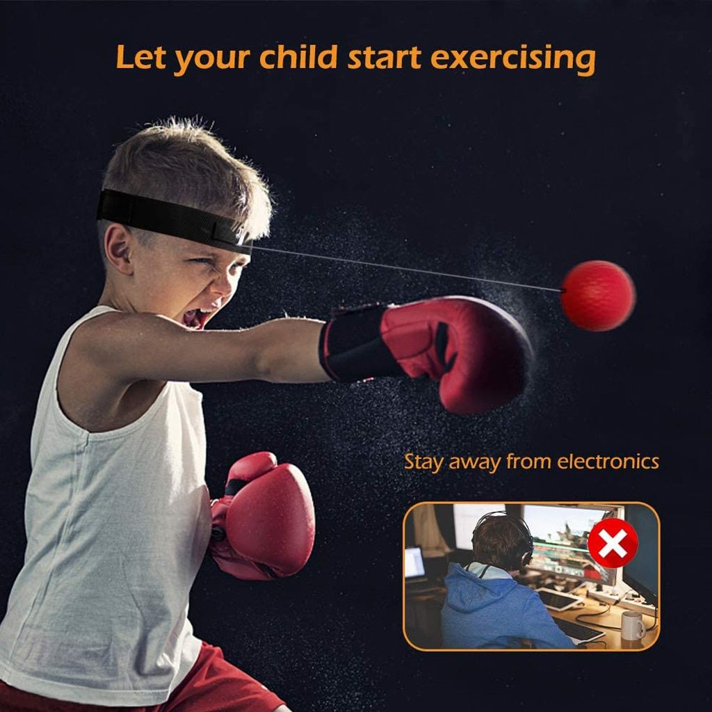 WorthWhile Kick Boxing Reflex Ball Head Band Ing Speed For Training Punch Balls Muay Tai MMA