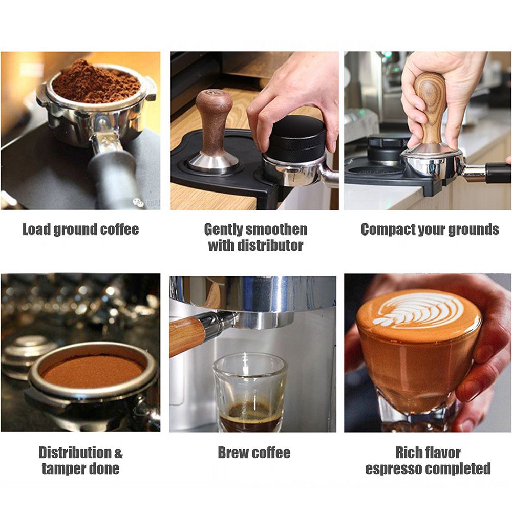 Double Slot Silicone Coffee Tamper Mat Espresso Silicone Mat