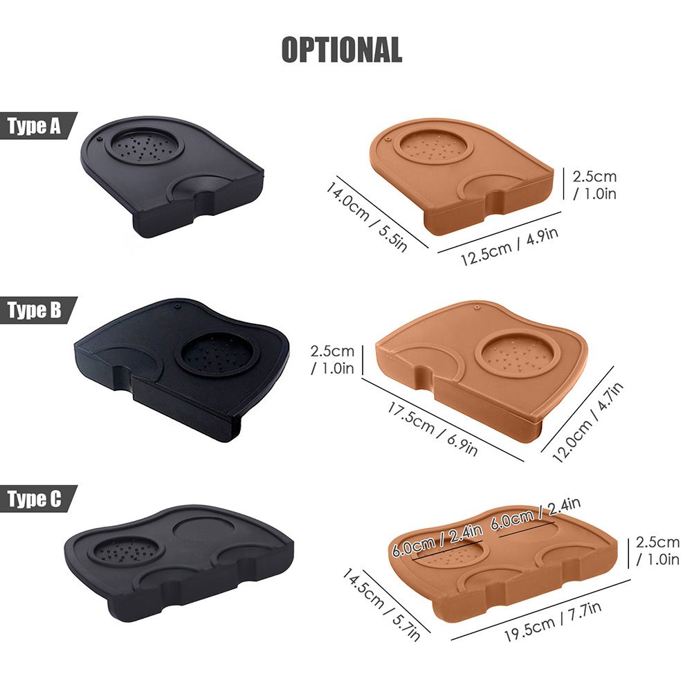 Double Slot Silicone Coffee Tamper Mat Espresso Silicone Mat