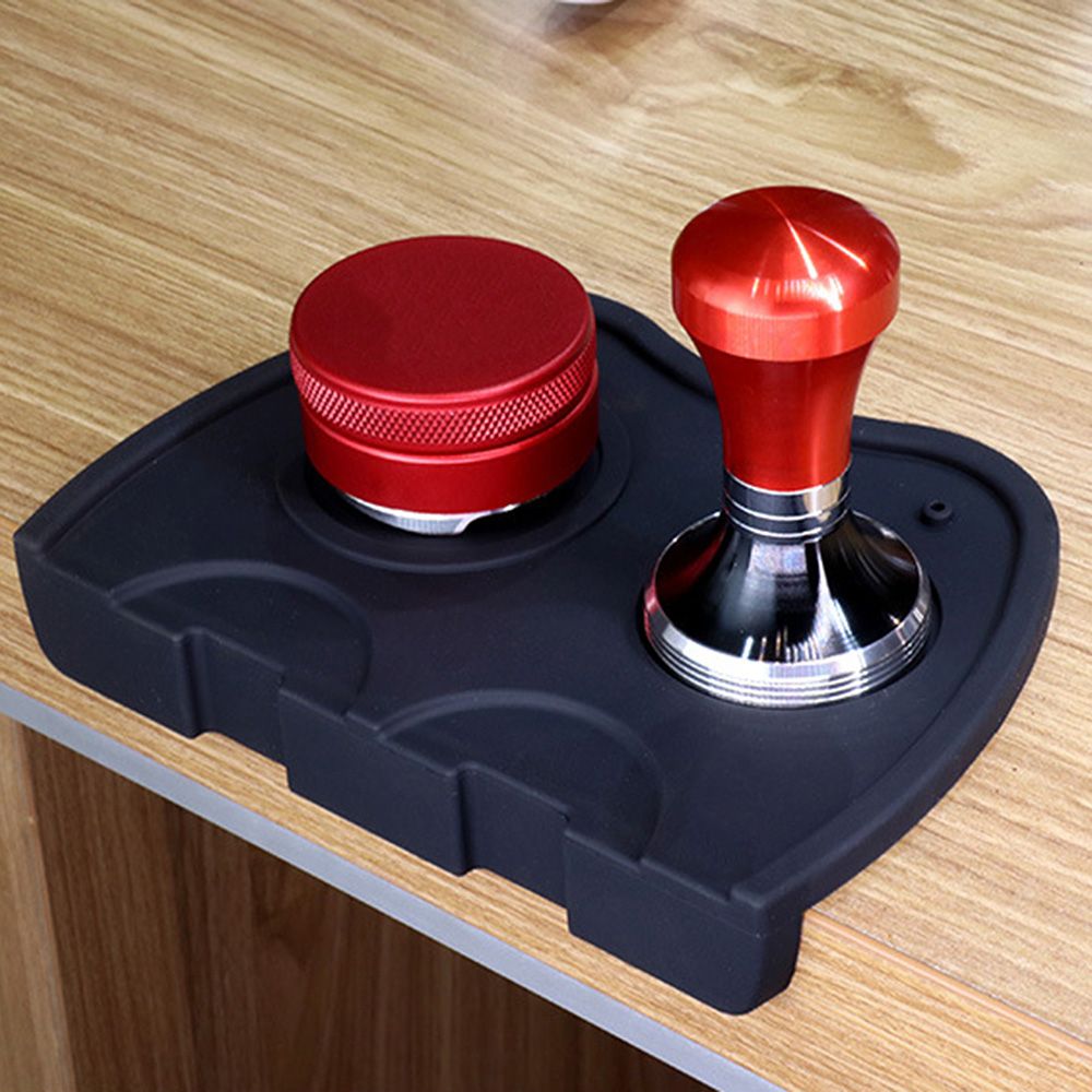 Double Slot Silicone Coffee Tamper Mat Espresso Silicone Mat