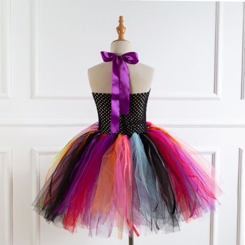 Girls Princess Dress [Halloween*Skull Head*Send Headwear]-93358