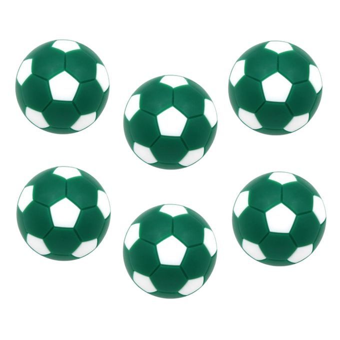 6pcs 32mm Table Soccer Football Foosball Balls Fussball Green