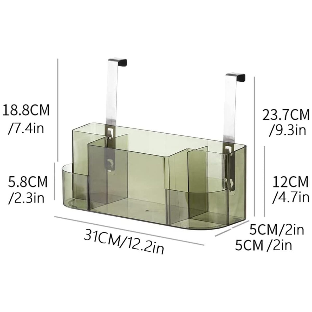 Wall-Mounted Storage Rack for Bathroom Shower Cosmetics-Brow
