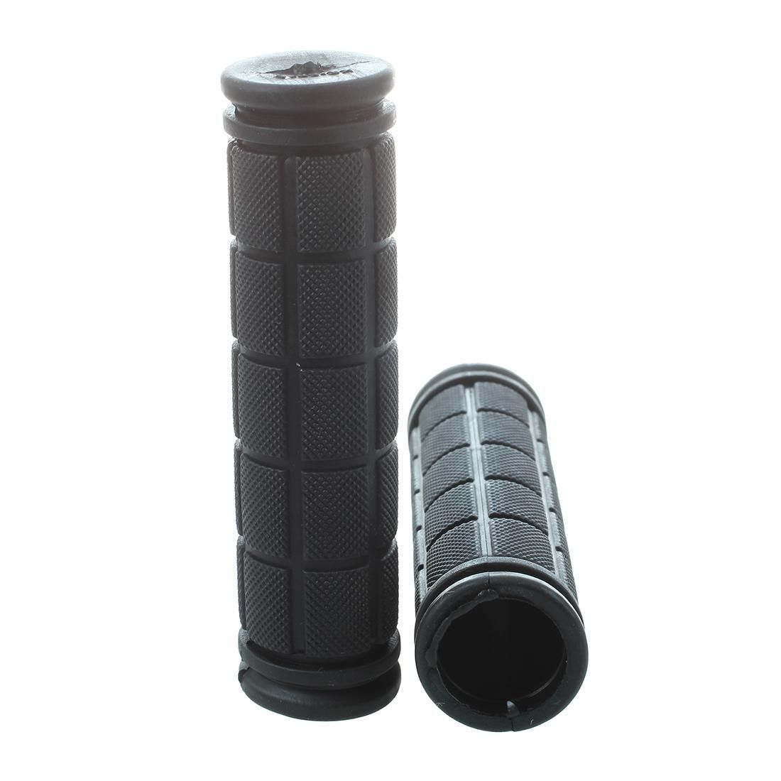 Mountain Bike Grips screw handles handlebars Trekking Soft Rubber 1 pair Black