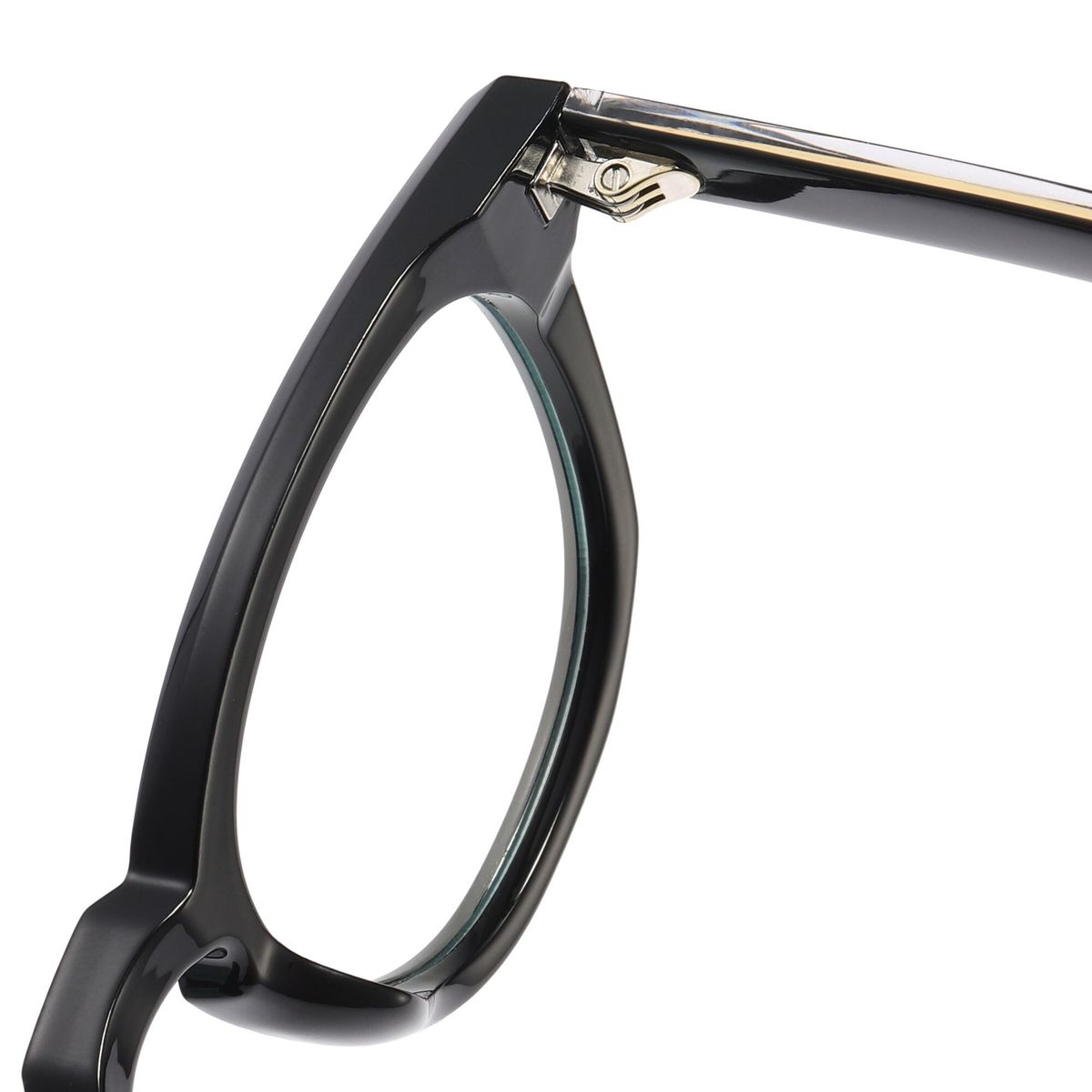 Retro Computer Glasses Round Thick-rimmed Eyewear Frames