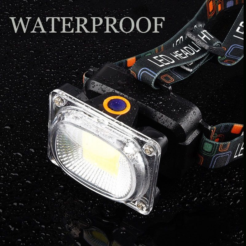 10000LM Super Bright COB LED Headlight DC Rechargeable