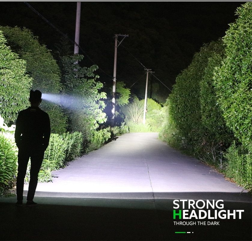 10000LM Super Bright COB LED Headlight DC Rechargeable