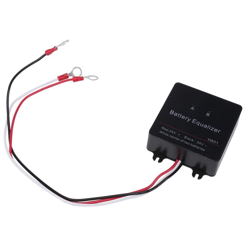 Battery Equalizer for 2 X 12V Batteries Balancer 2S Active Voltage Lead Acid Battery Charger Regulators Connect