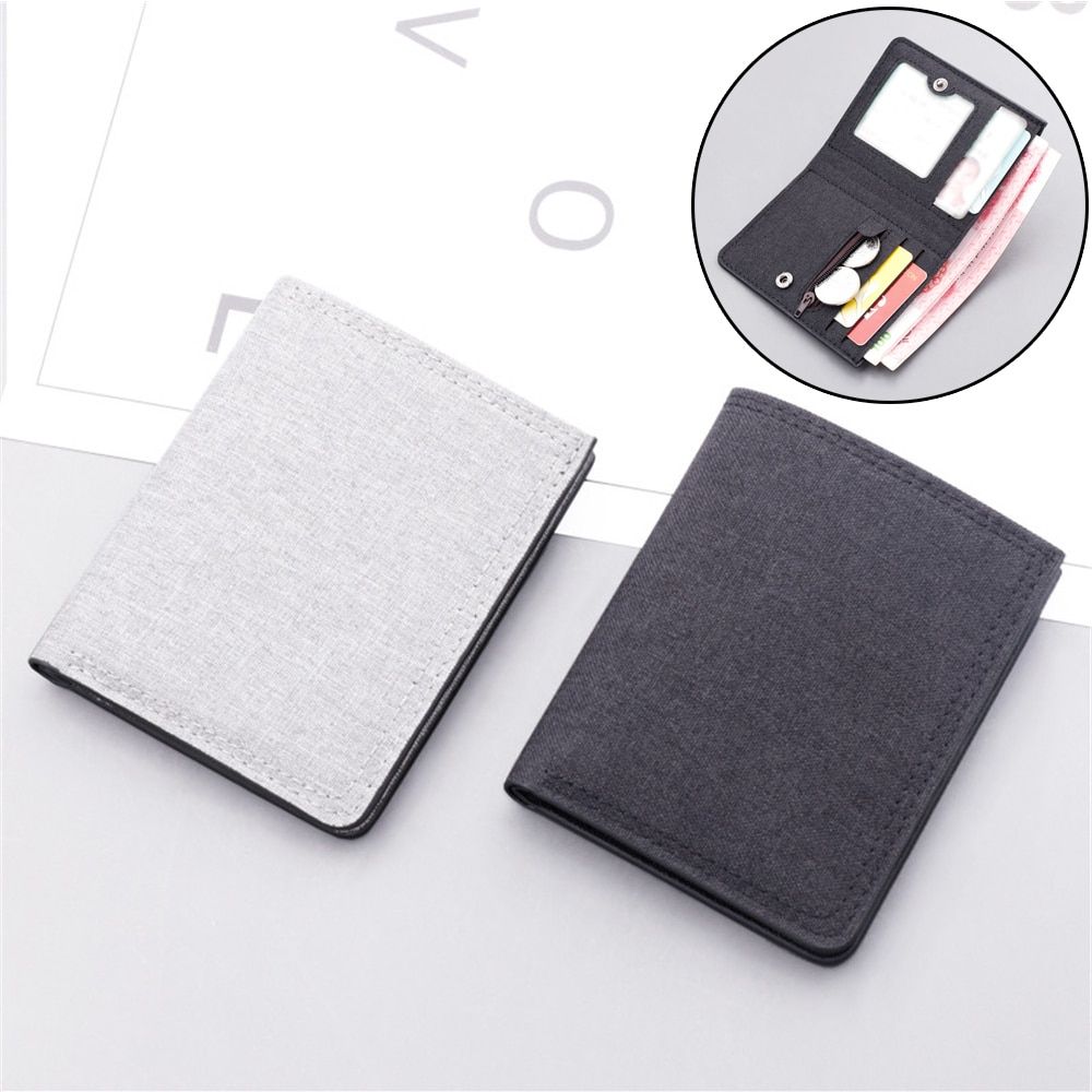 Purse Coin Pouch Card Vertical Canvas Wallet Billetera