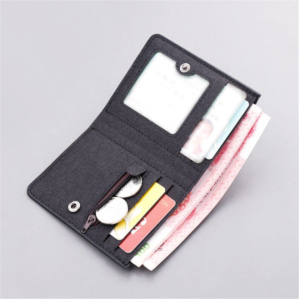 Purse Coin Pouch Card Vertical Canvas Wallet Billetera