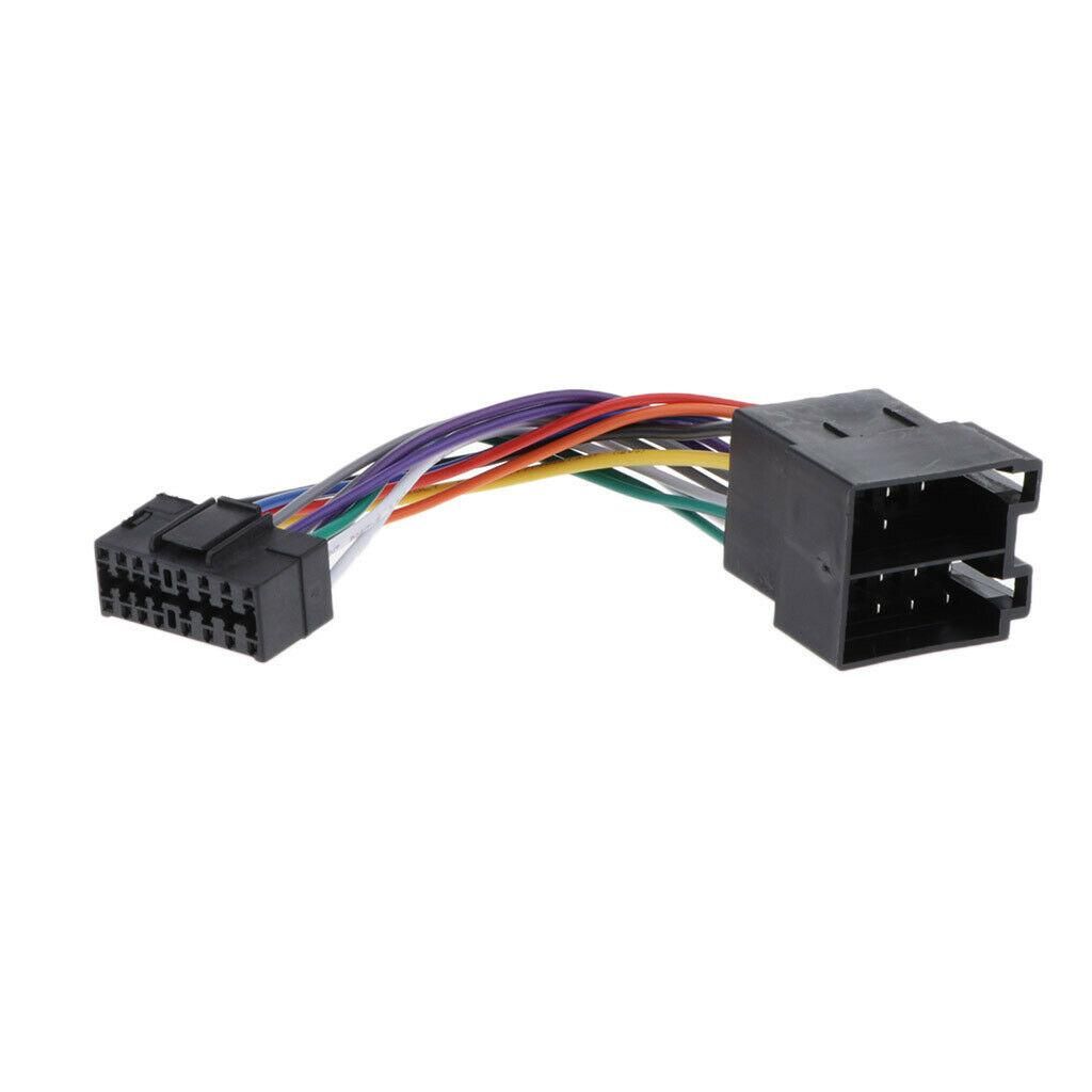 16 Pin Car Stereo Radio Harness ISO for Sony Radio to ISO Radio Play Plug Auto Adapter Wiring Harness Connector