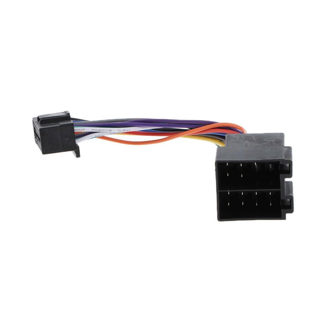 16 Pin Car Stereo Radio Harness ISO for Sony Radio to ISO Radio Play Plug Auto Adapter Wiring Harness Connector