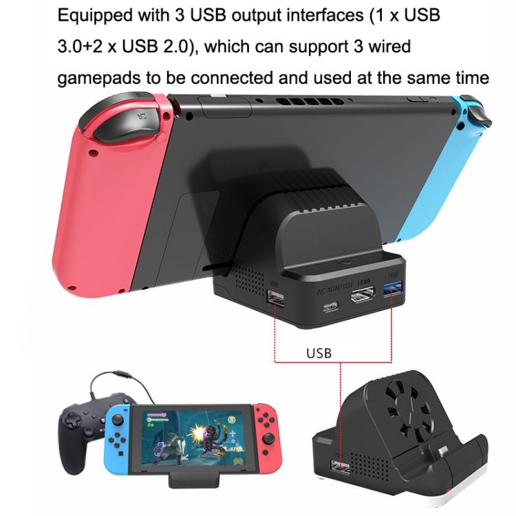 For Nintendo Switch SW300 Cooling Fan Base Charger