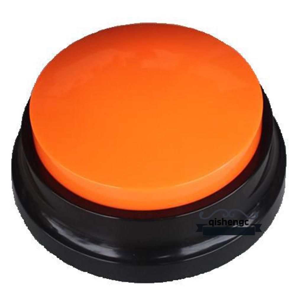 Pet Dog Interactive Toy Voice Recordable Button Clear