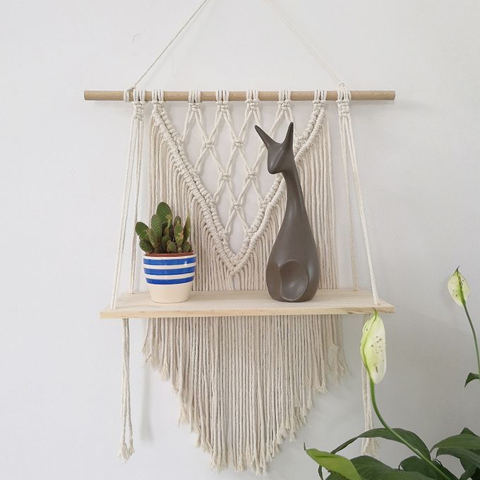 Tassel Woven Wall Tapestry Rustic All-organic Beautiful Wall