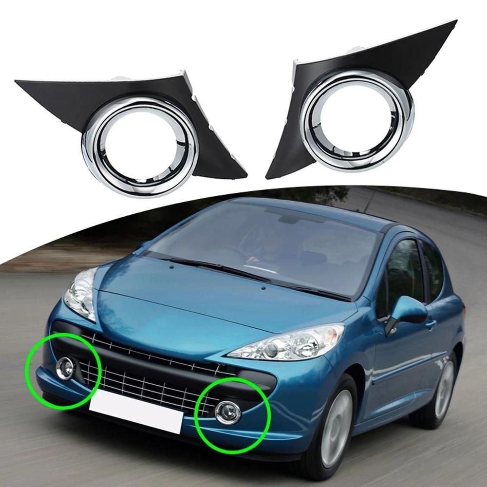 Car Front Left Fog Light Cover for Peugeot 207 Sport