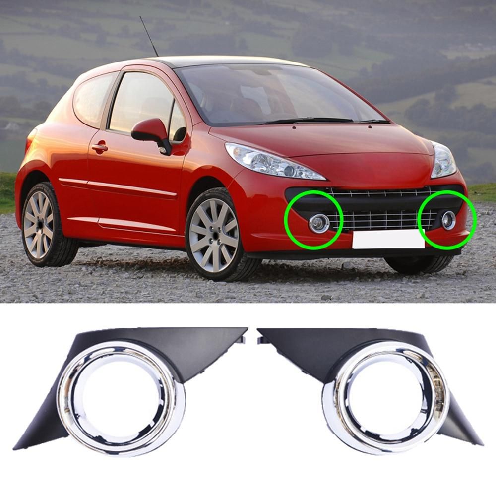 Car Front Left Fog Light Cover for Peugeot 207 Sport