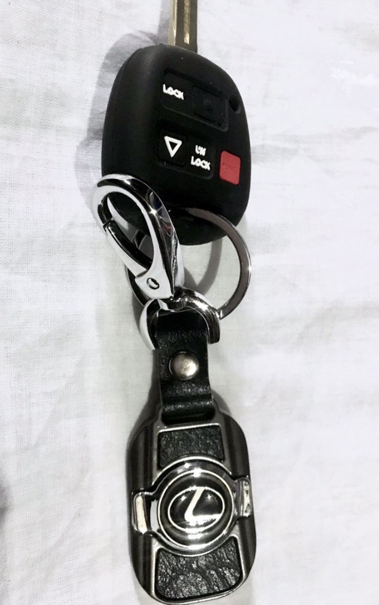 Lexus Key Holder + Black Remote Silicone Shell Case Cover