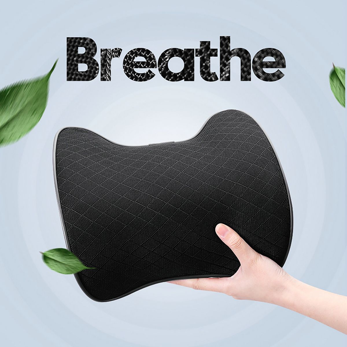 Head Neck Cushion Car Seat Back Cushion Pillow Black
