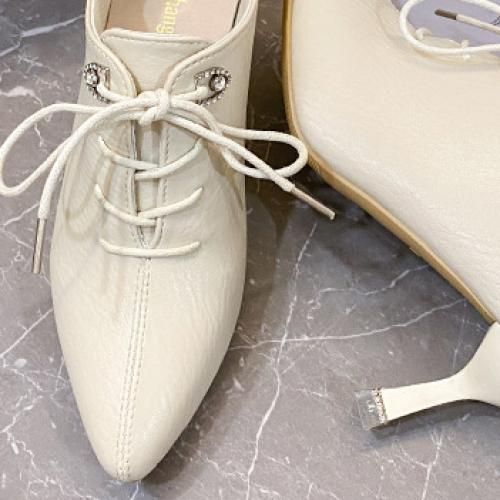 Ladies Classic Fashion Pointed High Heels-White