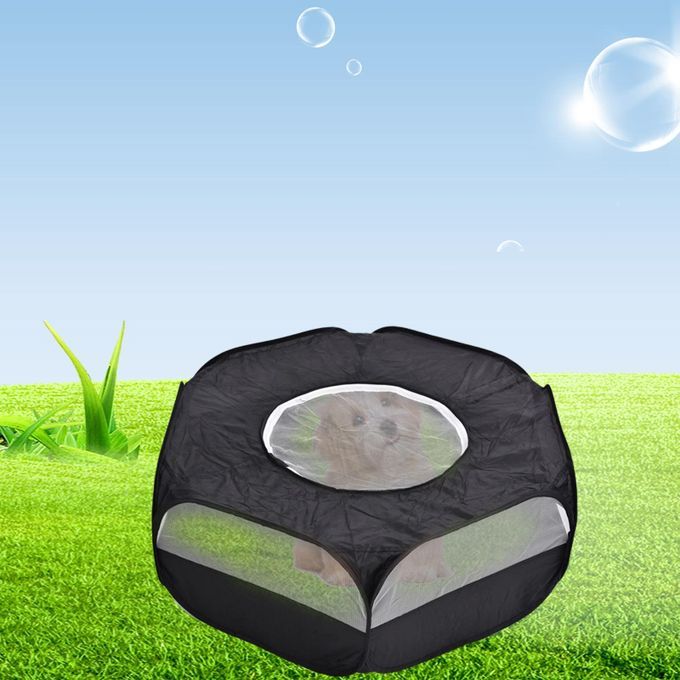 Portable Animal Playpen Outdoor Exercise For Small Cat With Cover