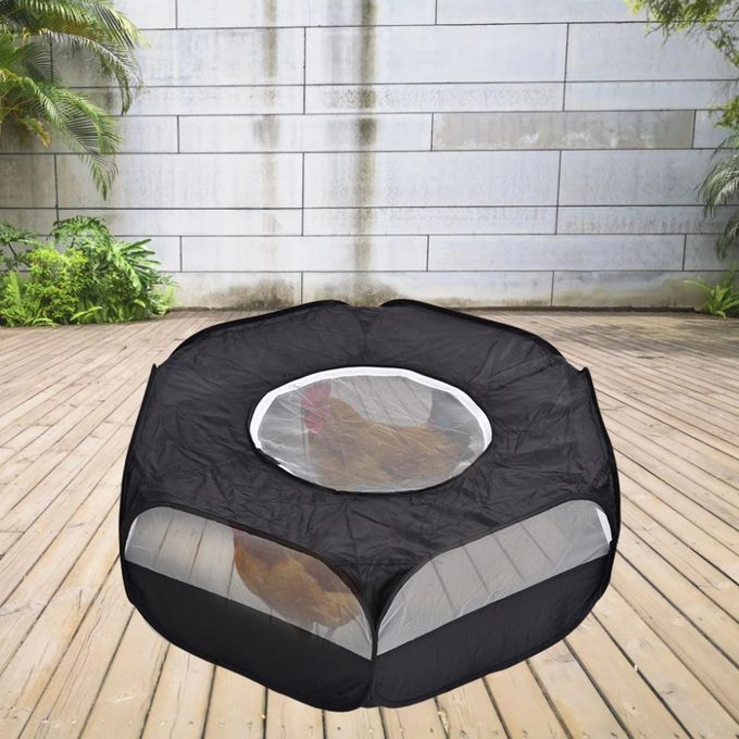 Portable Animal Playpen Outdoor Exercise For Small Cat With Cover