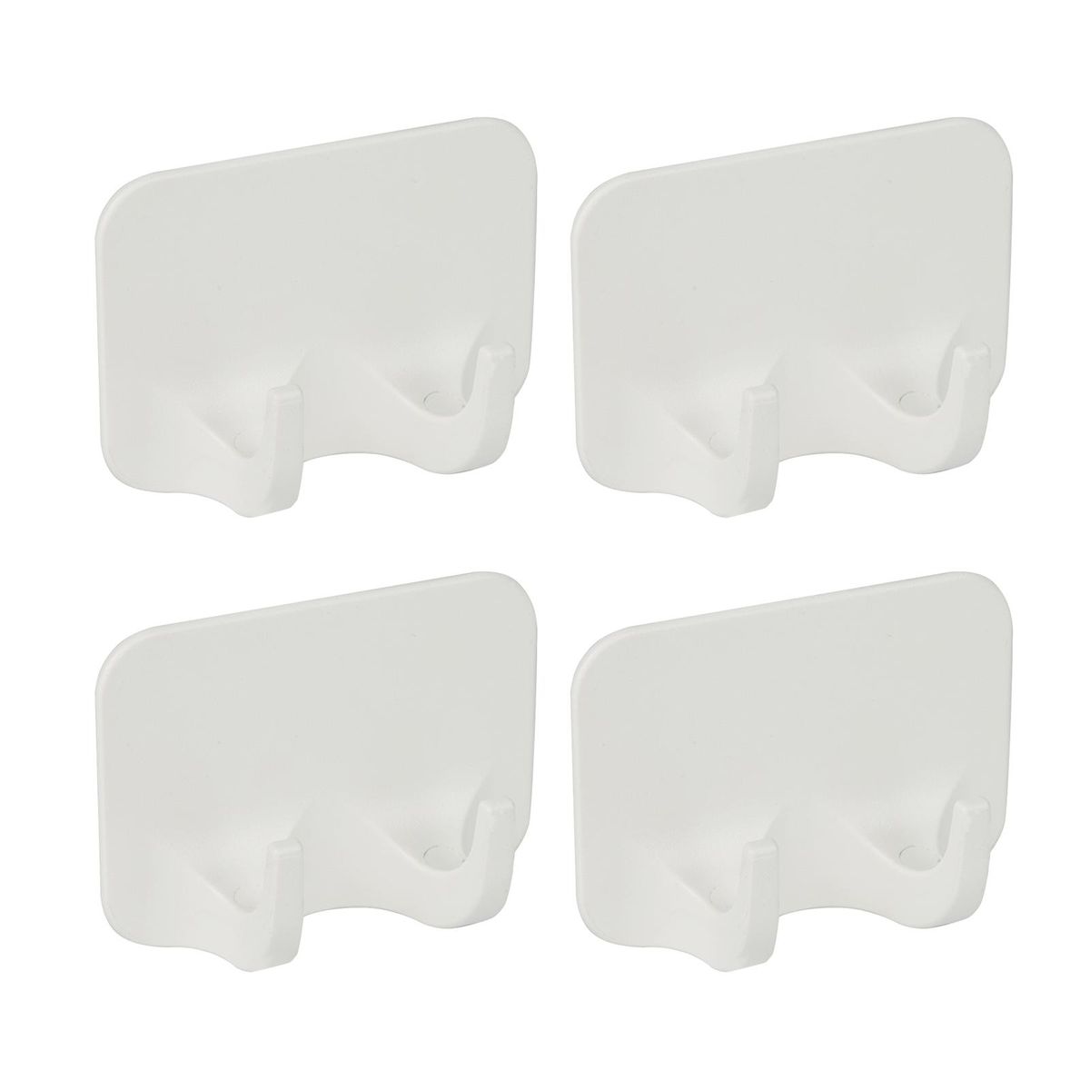 4 Pack Adhesive Hooks Wall Sticky Hooks Removable Hangers Nail Free Waterproof Seamless Hooks for Home Bathroom Towel Bath Ceiling