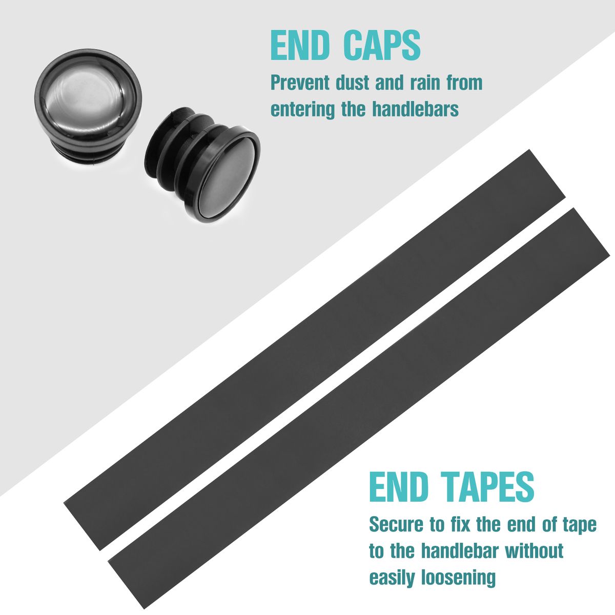 2PCS Road Bike Handlebar Tape Grips Road Comfortable Bicycle