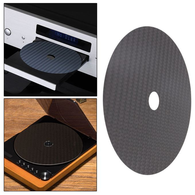 CD Stabilizer Tuning Mat HIFI Buffer Pads DVD Disc Up Tray Black