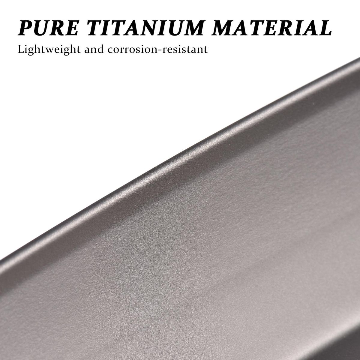 TOMSHOO Titanium Serving Platter Lightweight Camping Baking BBQ Plate Tray for Salad Pasta Snacks Cookies