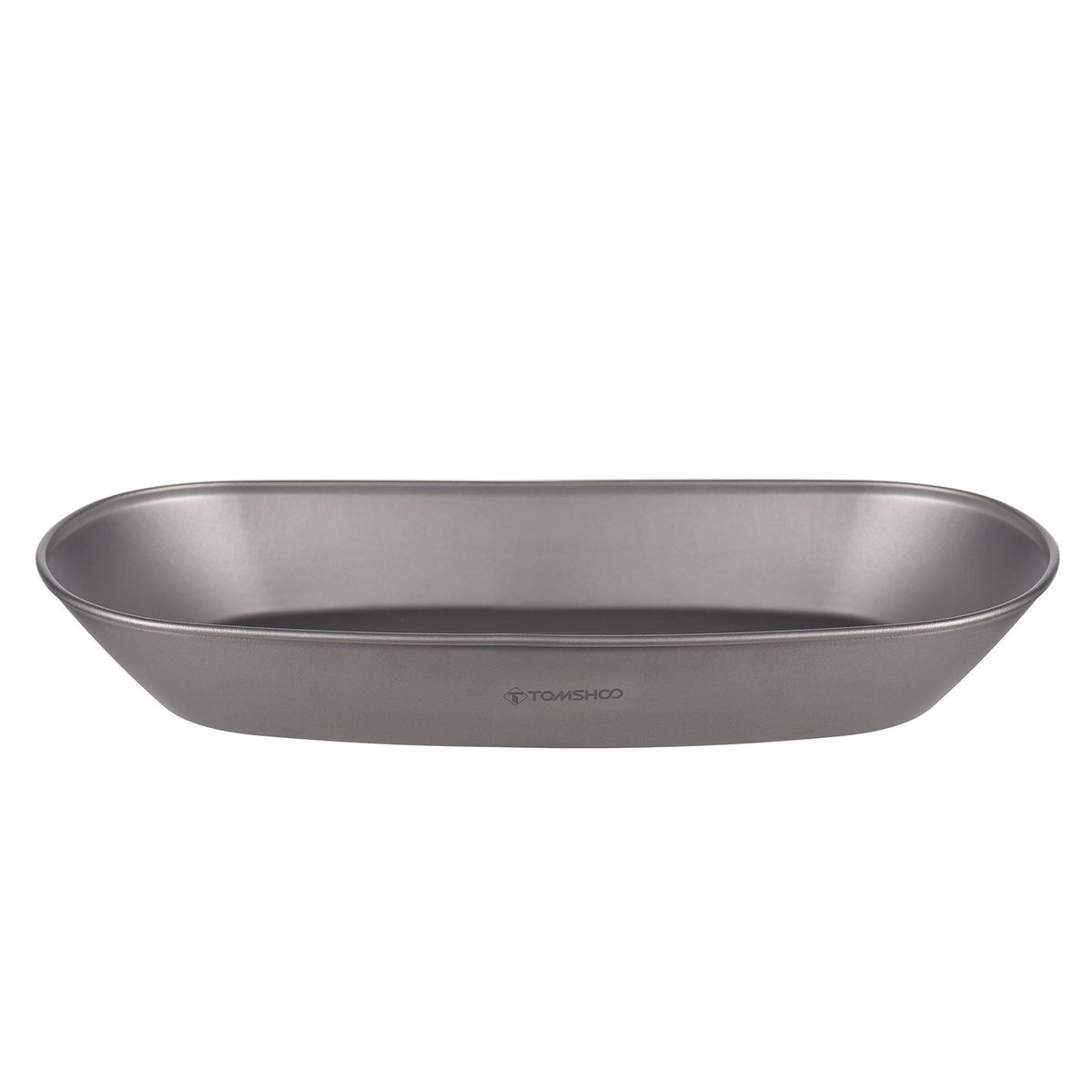 TOMSHOO Titanium Serving Platter Lightweight Camping Baking BBQ Plate Tray for Salad Pasta Snacks Cookies