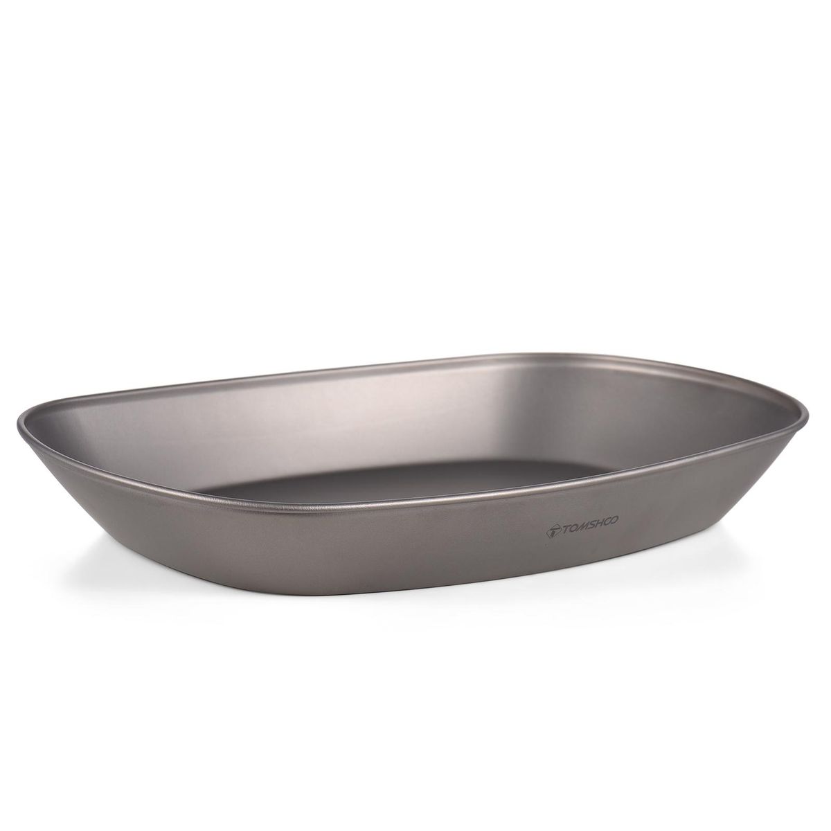 TOMSHOO Titanium Serving Platter Lightweight Camping Baking BBQ Plate Tray for Salad Pasta Snacks Cookies
